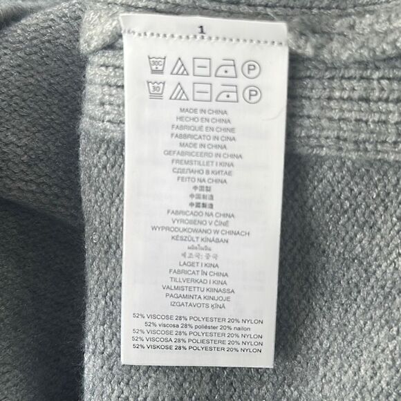 MICHAEL KORS Pearl Heather Sleeveless Sweater MK Gray Pullover Chain Detail Size - Picture 3 of 5